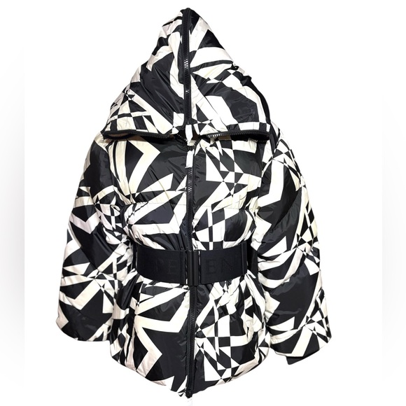 Perfect Moment x H&M NWT Belted Peplum Ski Jacket/Puffer in Sz M - Picture 7 of 14